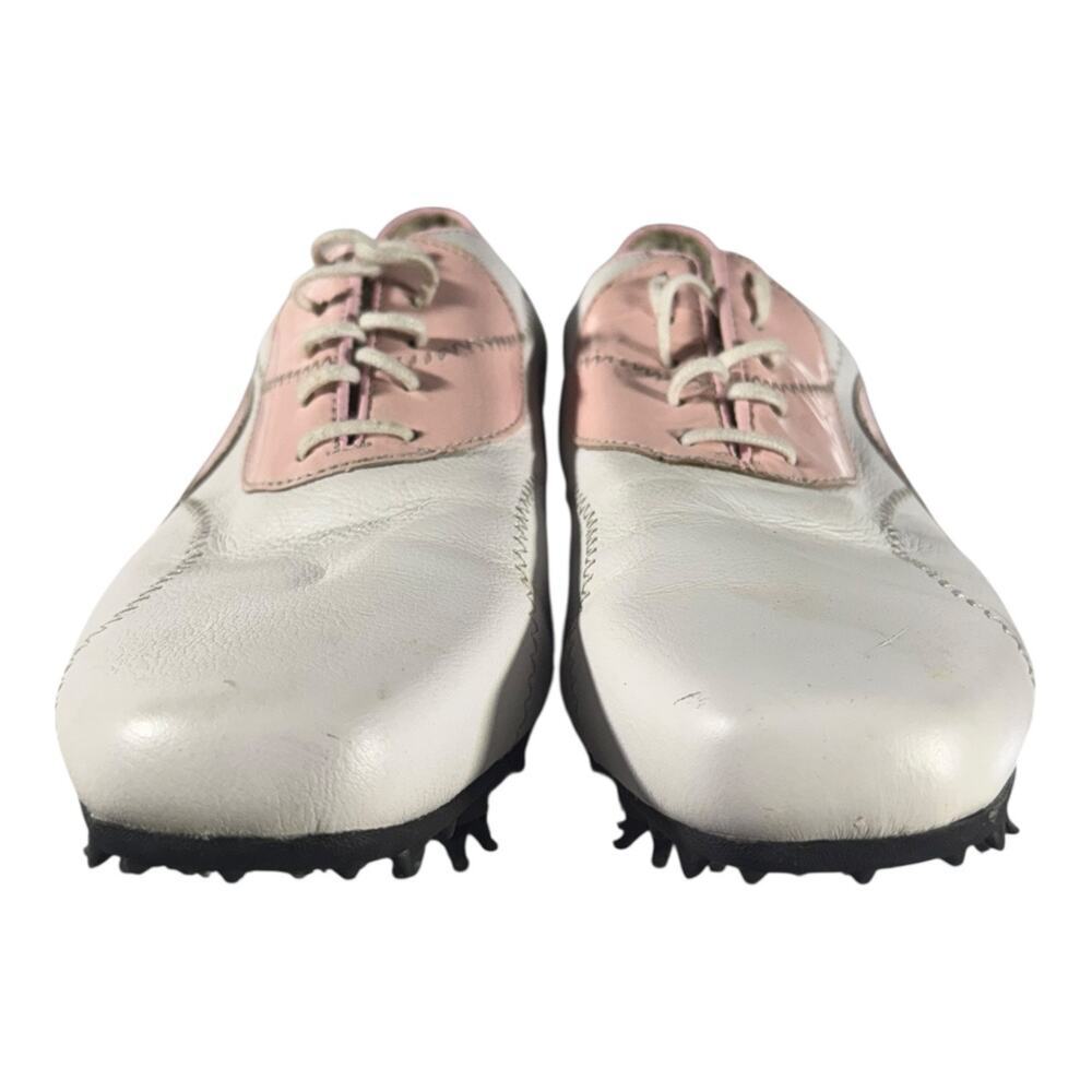 FootJoy LoPro Collection Women's Leather Golf Shoes White Pink Size 10M - Picture 3 of 9